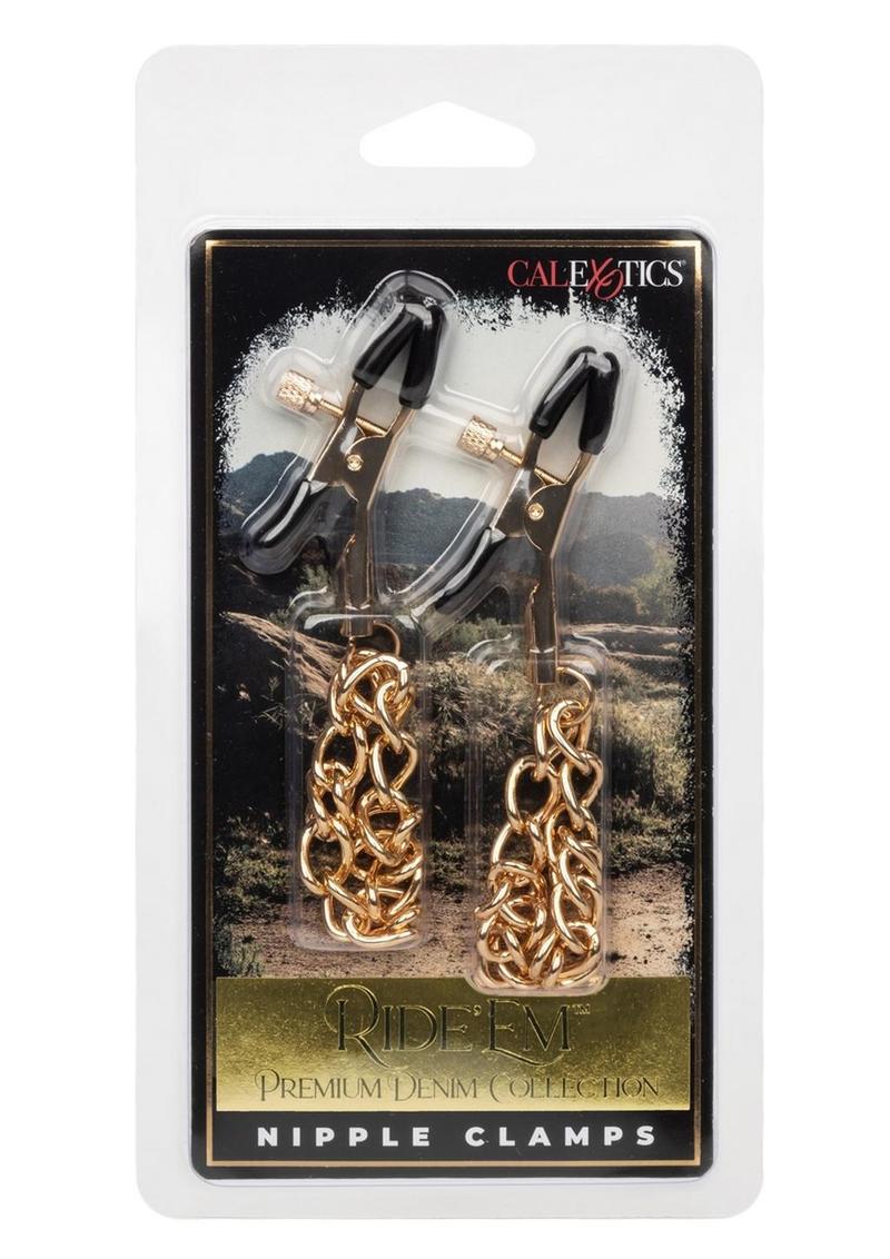 Ride 'Em Premium Denim Collection Nipple Clamps