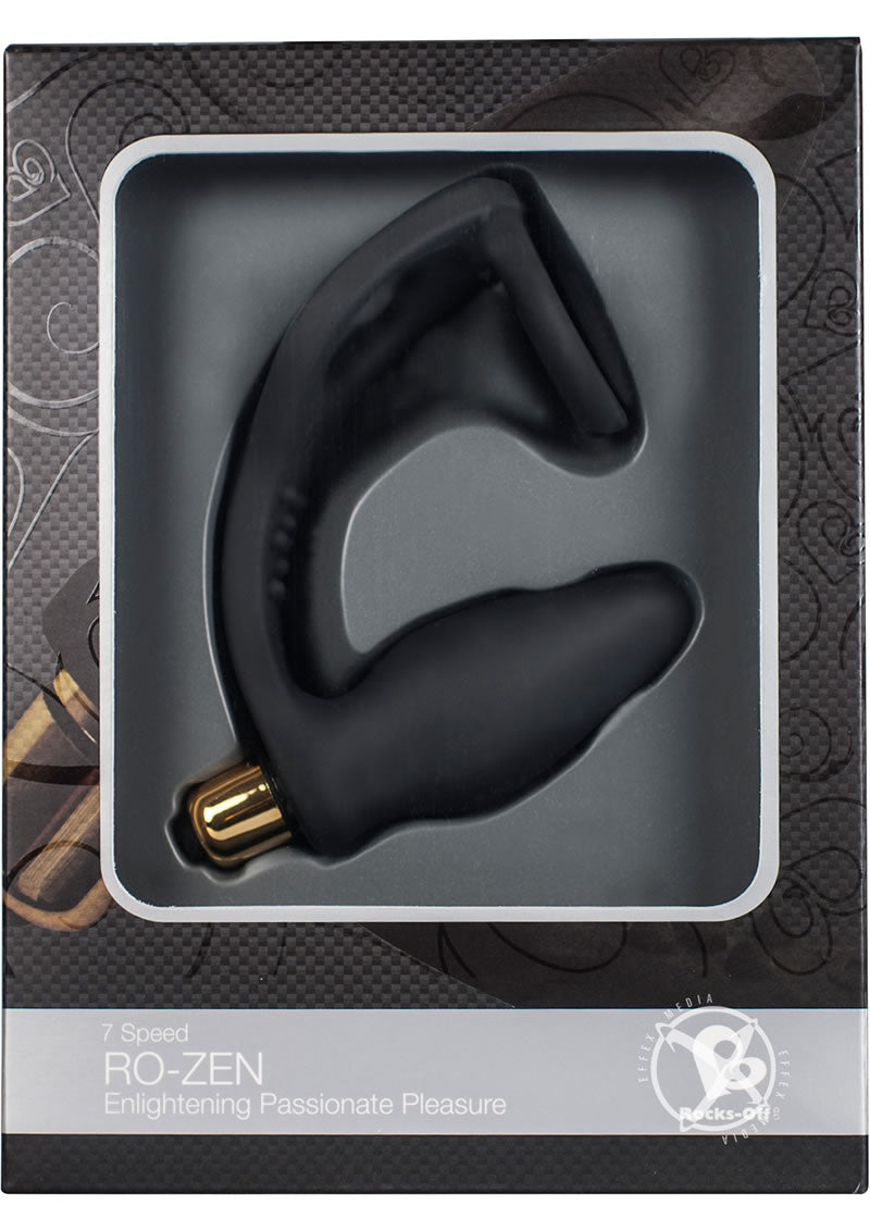 RO-Zen Vibrating Silicone Cock Ring with Butt Plug
