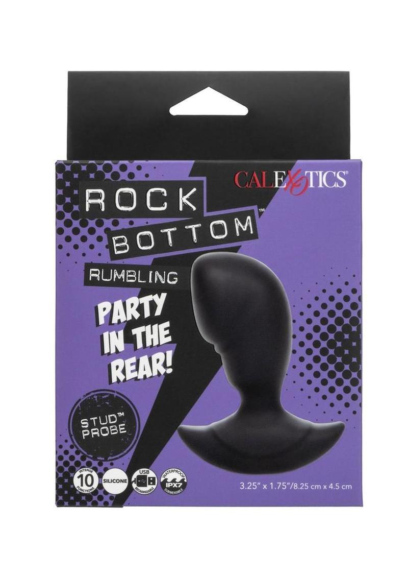 Rock Bottom Rumbling Stud Rechargeable Silicone Anal Probe