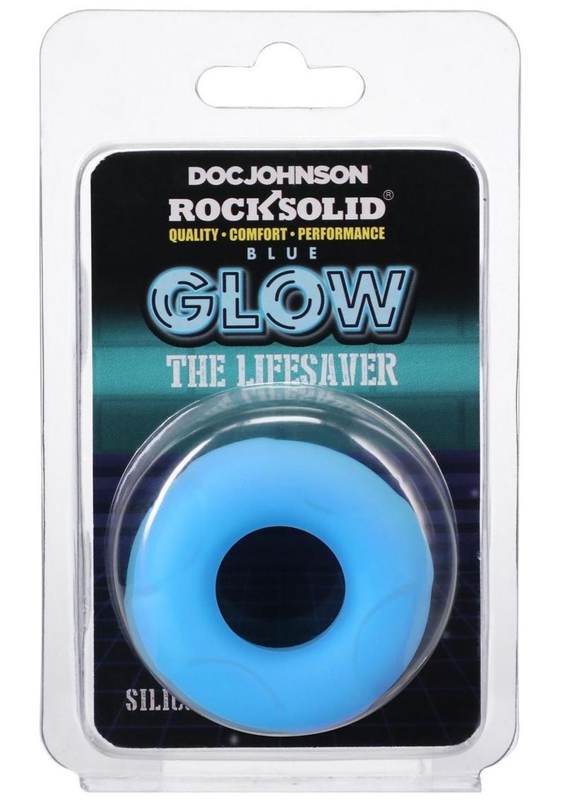 Rock Solid Lifesaver Glow In The Dark Silicone Cock Ring