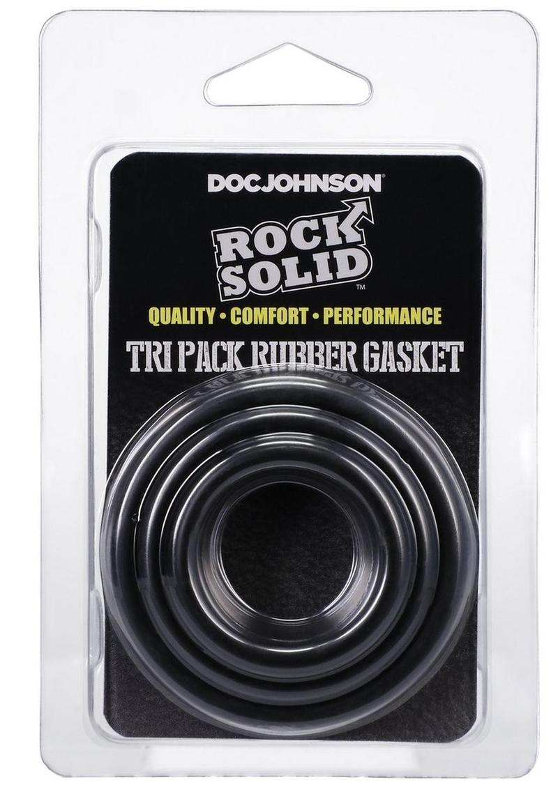 Rock Solid Tri-Pack Rubber Gasket Cock Ring