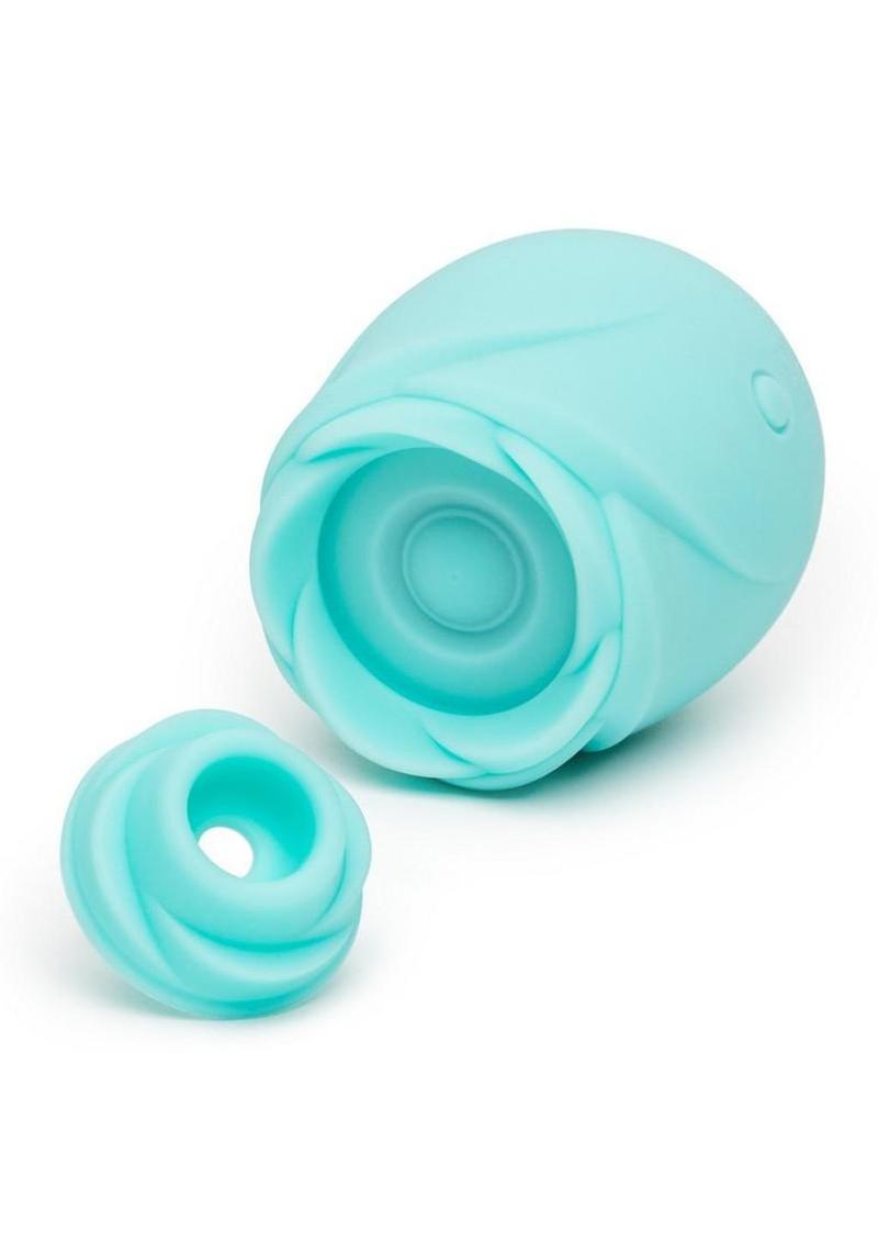 Romp Rose Glow Rechargeable Silicone Glow In The Dark Air Clitoral Stimulator
