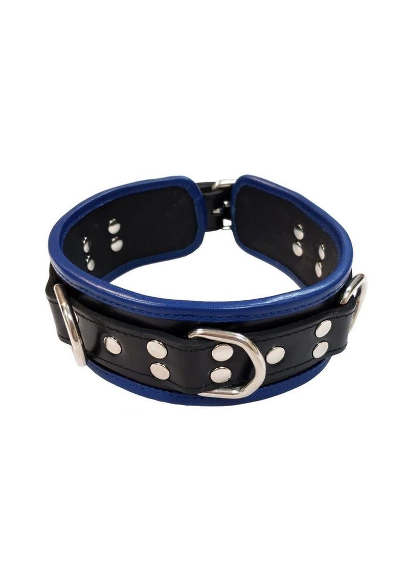 Rouge 5 D Ring Leather Collar