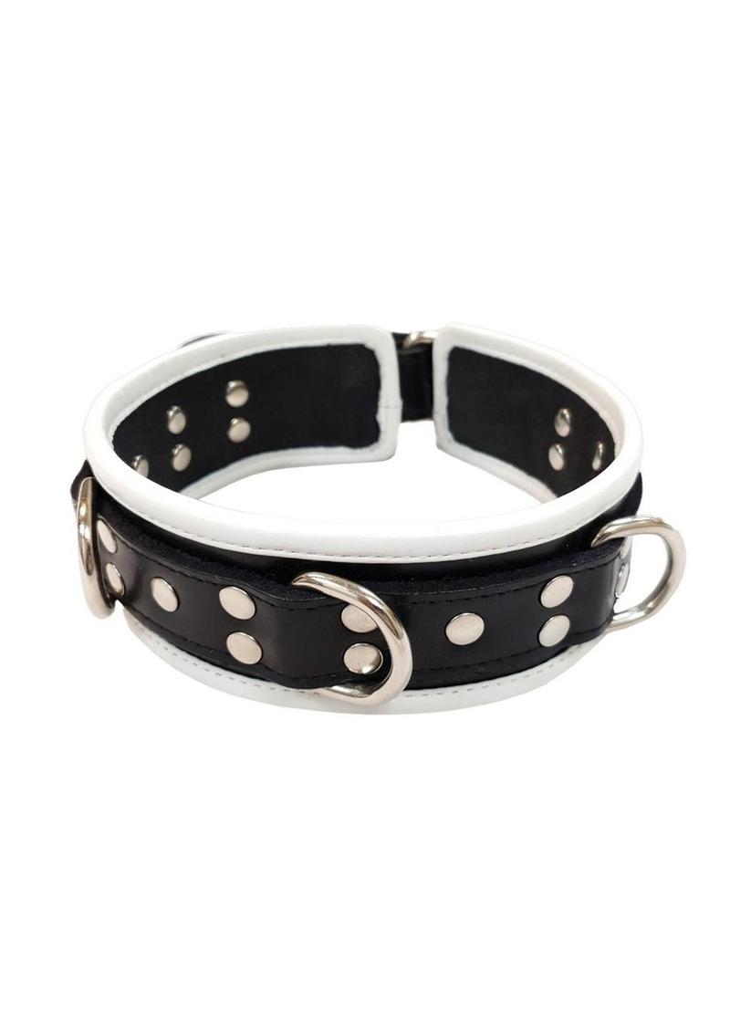 Rouge 5 D Ring Leather Collar