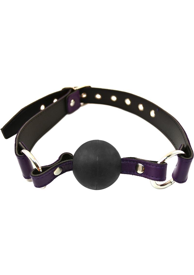 Rouge Leather Adjustable Ball Gag