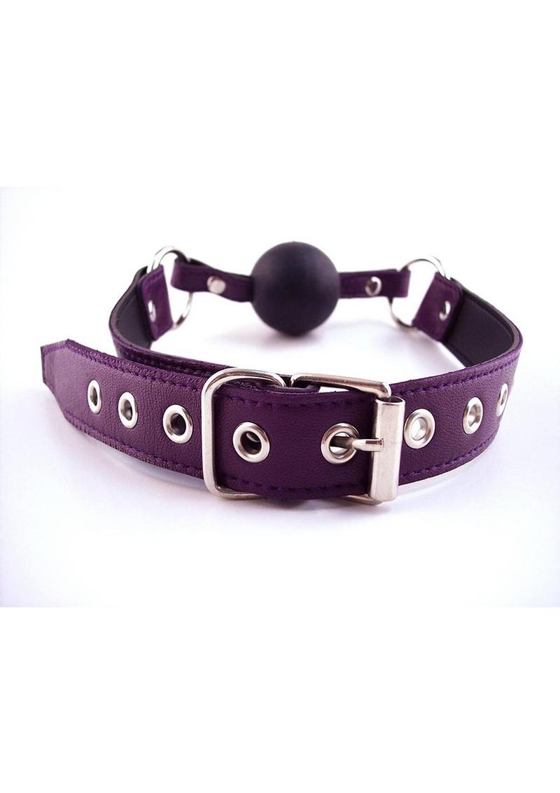 Rouge Leather Adjustable Ball Gag