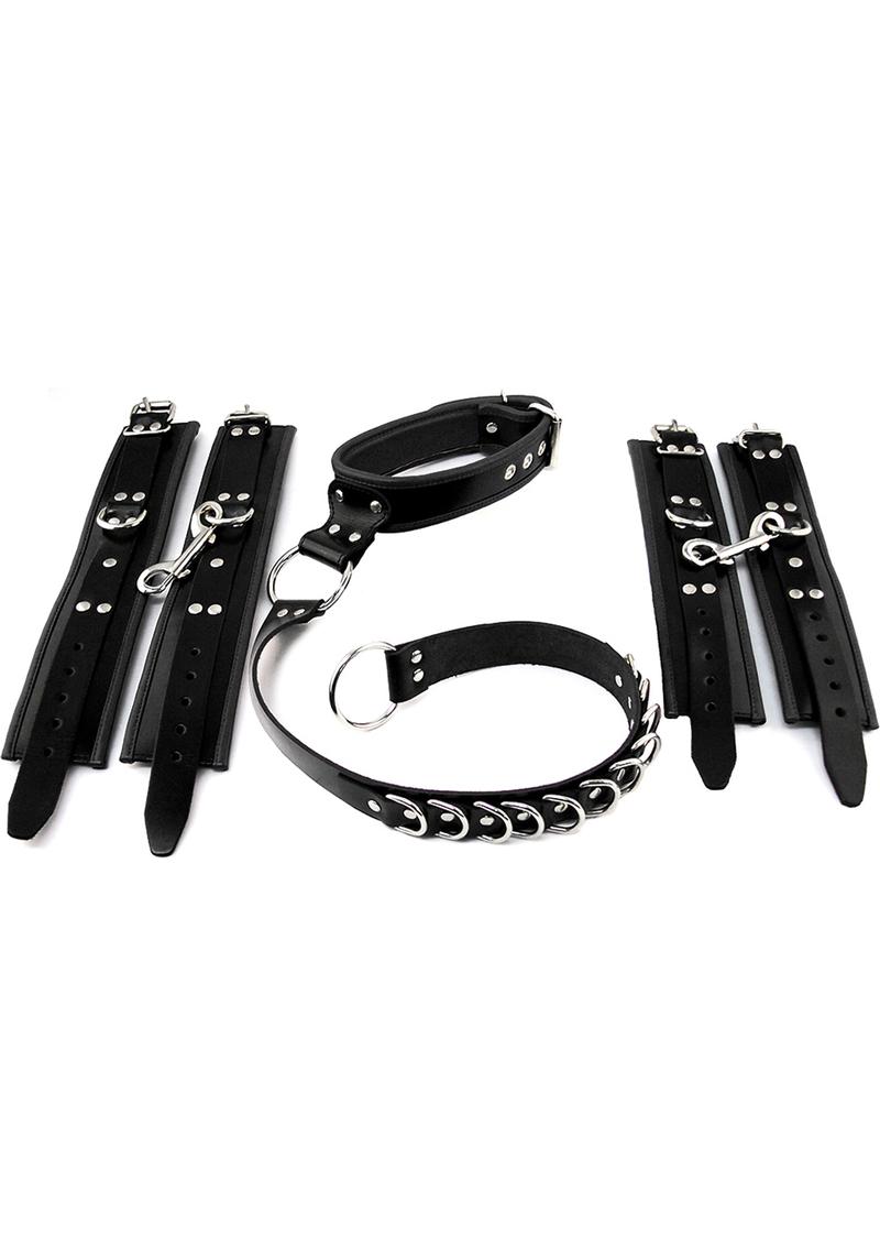 Rouge Leather Adjustable D Ring Hogtie