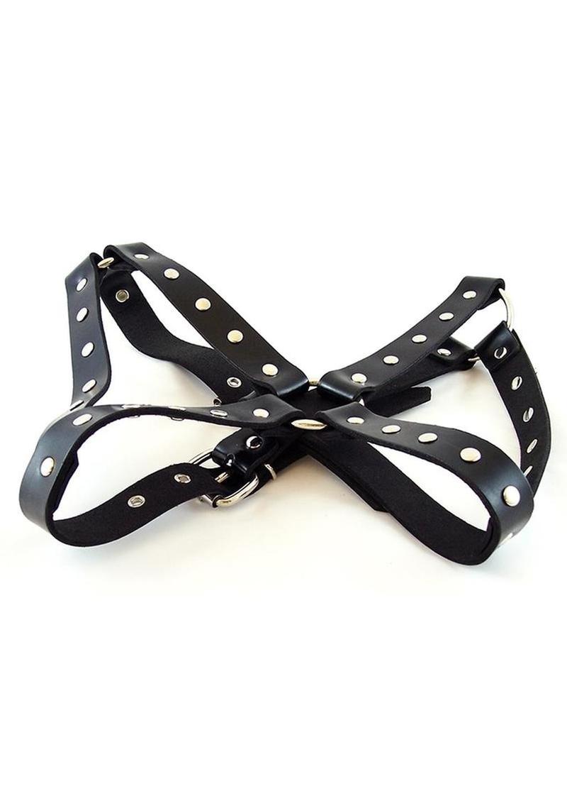 Rouge Leather Adjustable Female Chest Harness