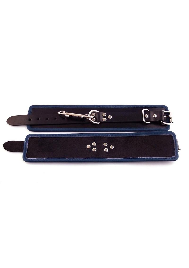 Rouge Leather Ankle Cuffs