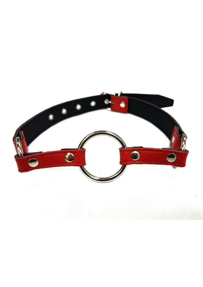 Rouge O Ring Leather Adjustable Mouth Gag
