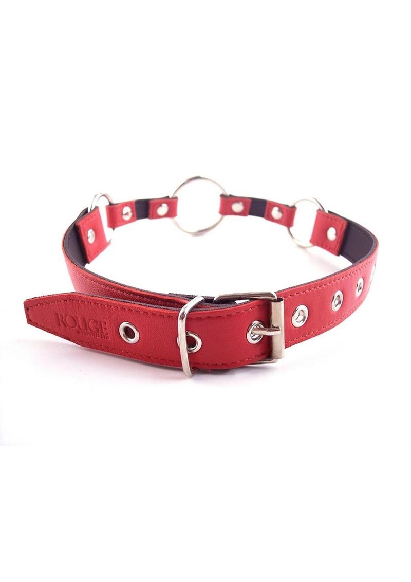 Rouge O Ring Leather Adjustable Mouth Gag