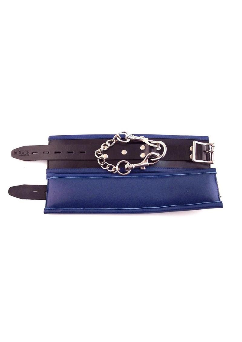 Rouge Padded Leather Wrist Cuffs