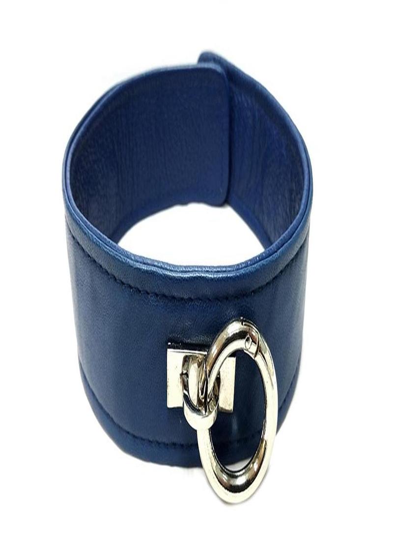 Rouge Plain Leather Adjustable Collar 1 Ring