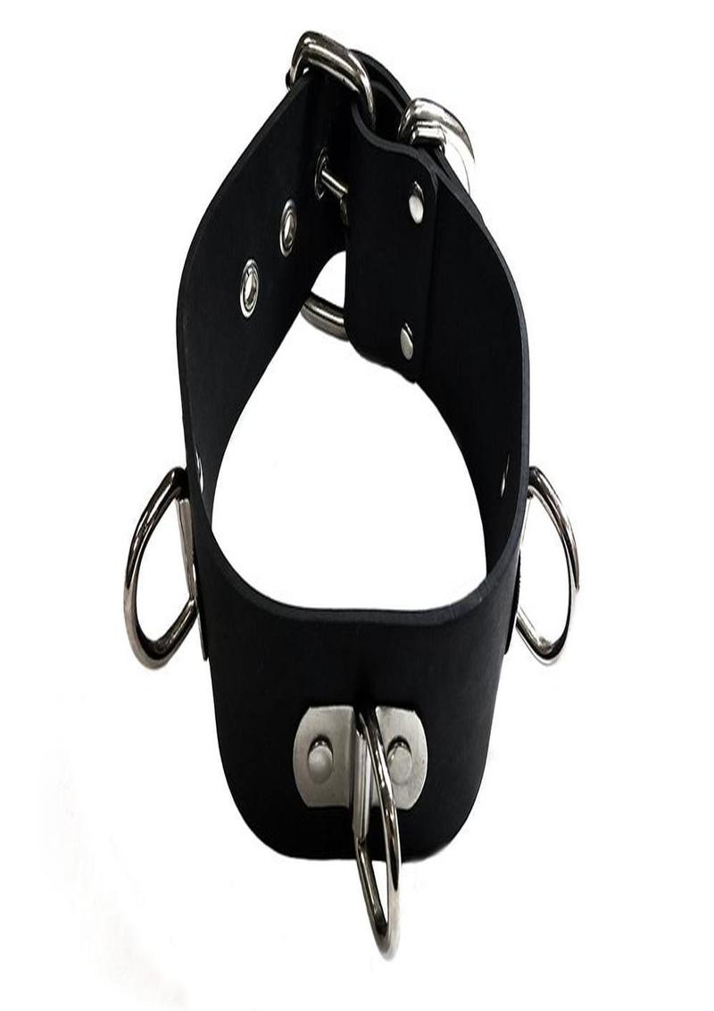 Rouge Rubber Adjustable 3 D-Ring Coller