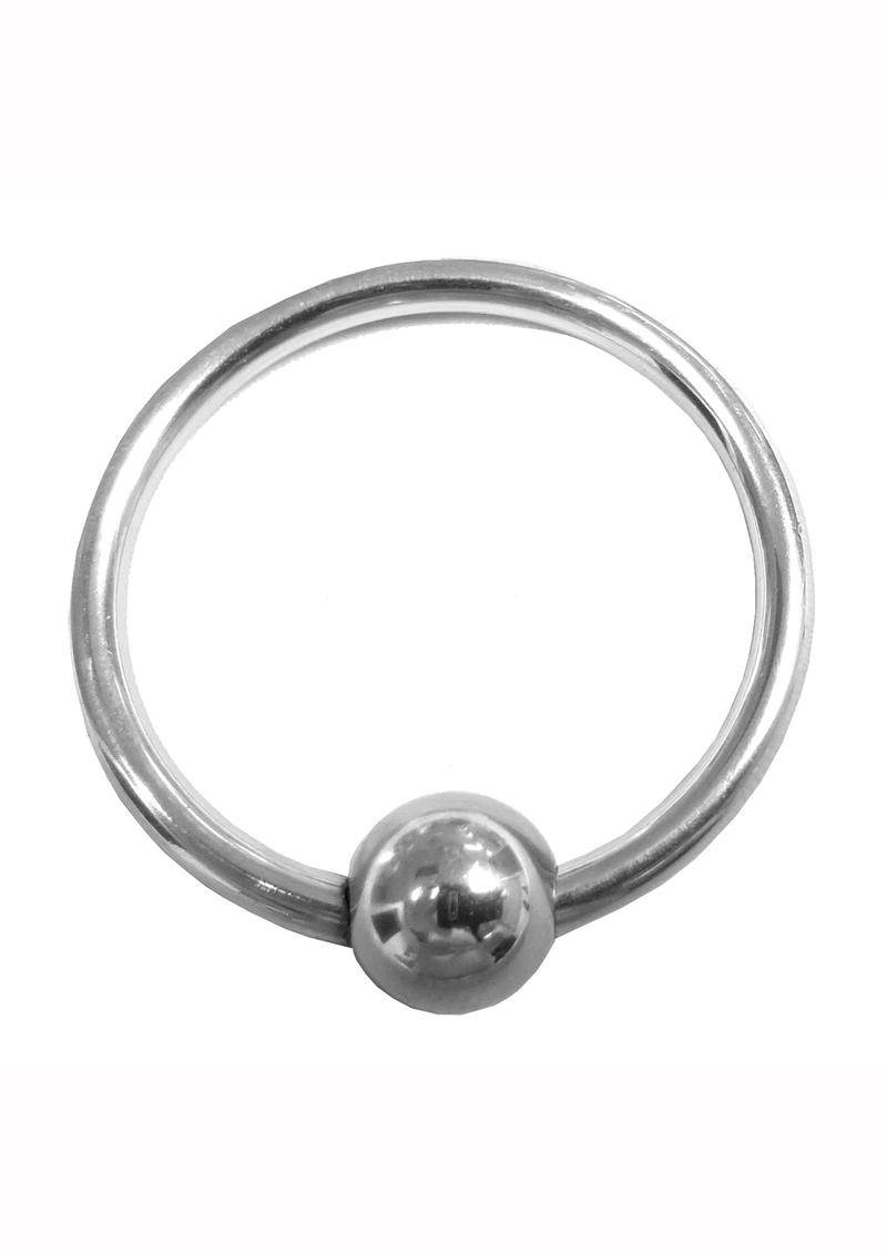 Rouge Stainless Steel Glans Ring with Ball Cock Ring
