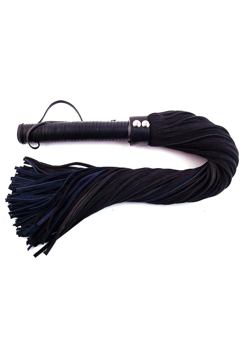 Rouge Suede Flogger with Leather Handle