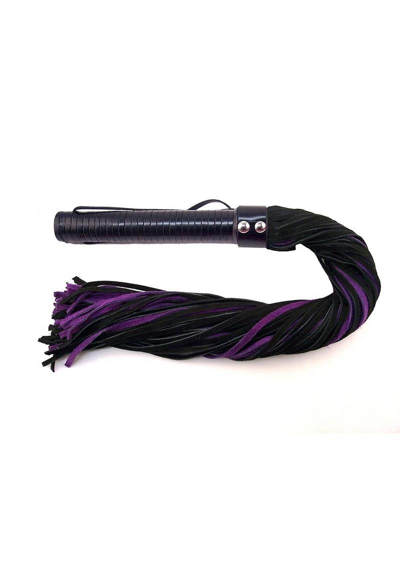 Rouge Suede Flogger with Leather Handle