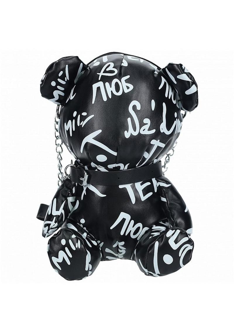 S-Line Bear Bag Pleather Writing
