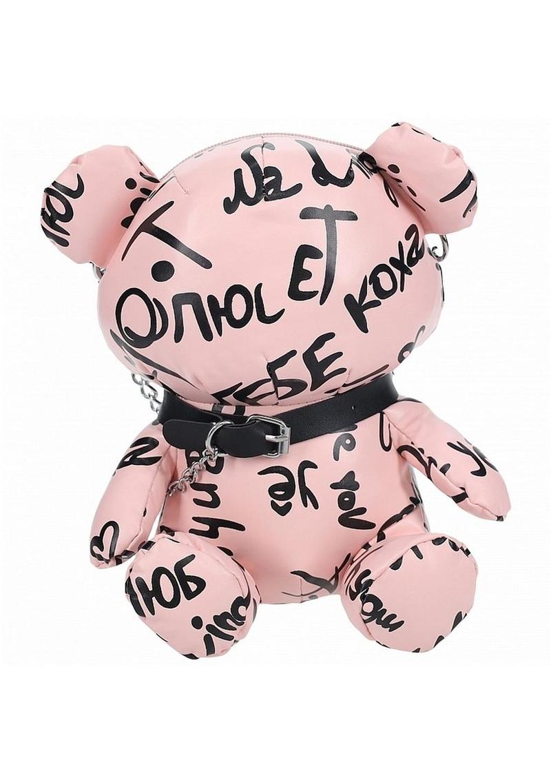 S-Line Bear Bag Pleather Writing