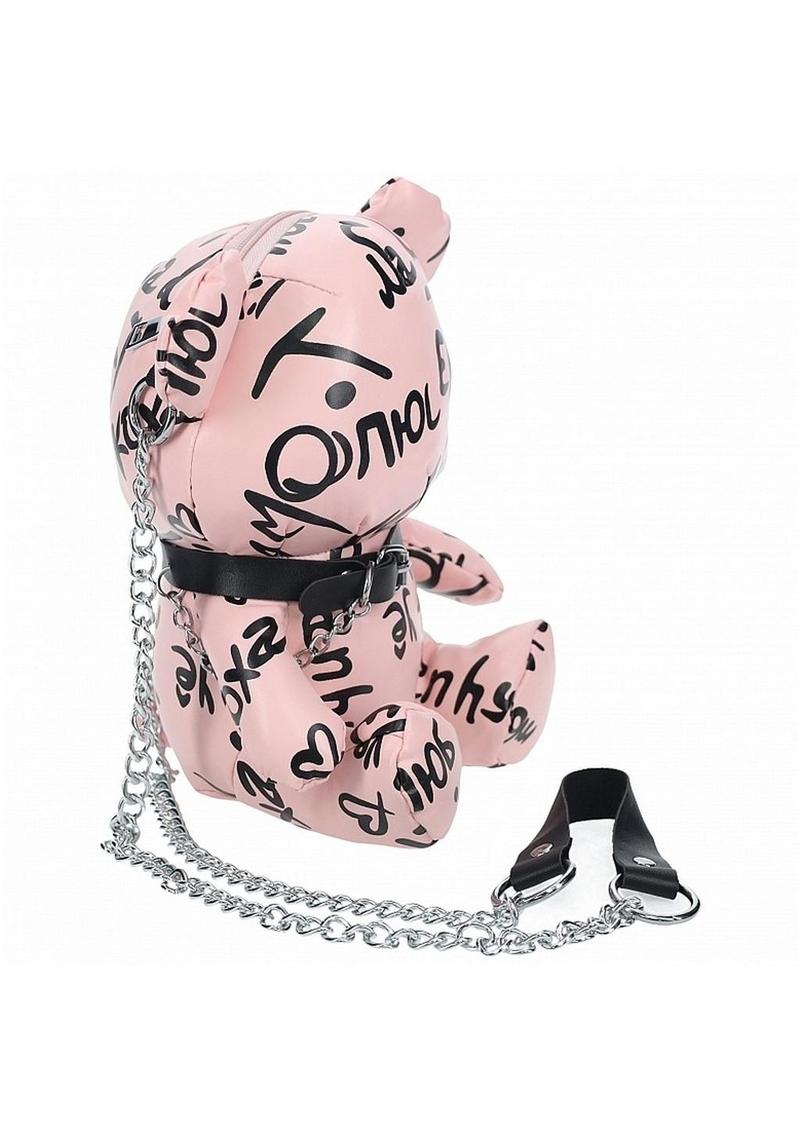 S-Line Bear Bag Pleather Writing