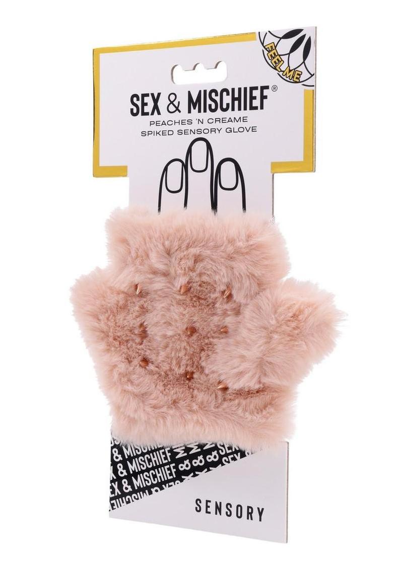S & M Peaches N Creame Spiked Sensory Glove