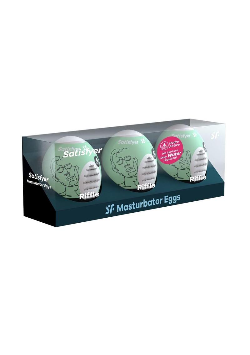 Satisfyer Masturbator Egg 3 Pack Set (Riffle