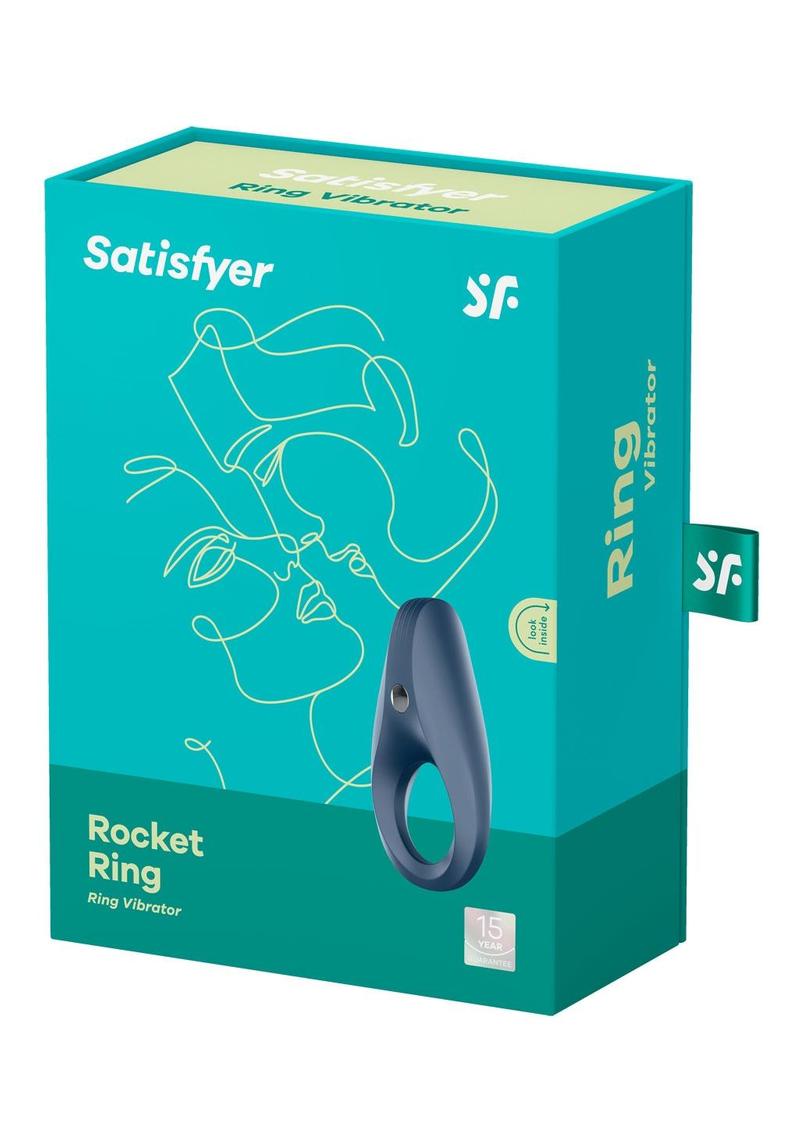Satisfyer Rocket Ring Silicone Magnetic USB Recharge Cockring Waterproof