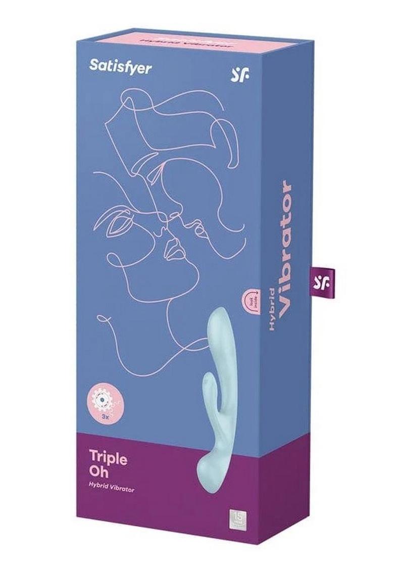 Satisfyer Triple Oh Rechargeable Silicone Dual Stimulating Vibrator