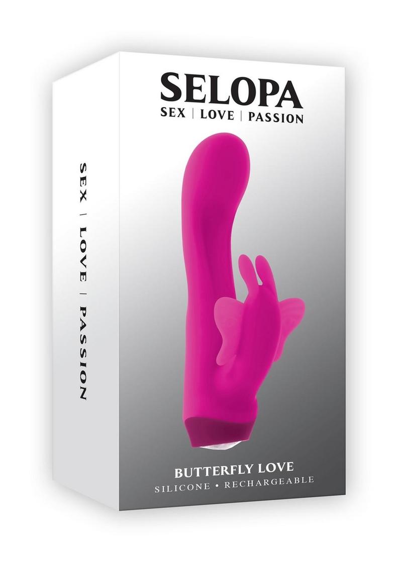 Selopa Butterfly Love Rechargeable Silicone Dual Vibrator