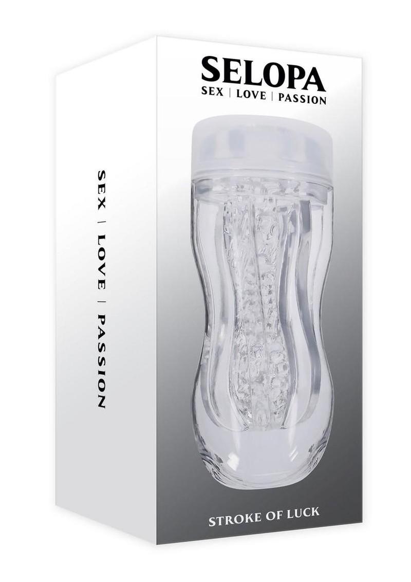 Selopa Stroke Of Luck Masturbator with Vibrating C-Ring