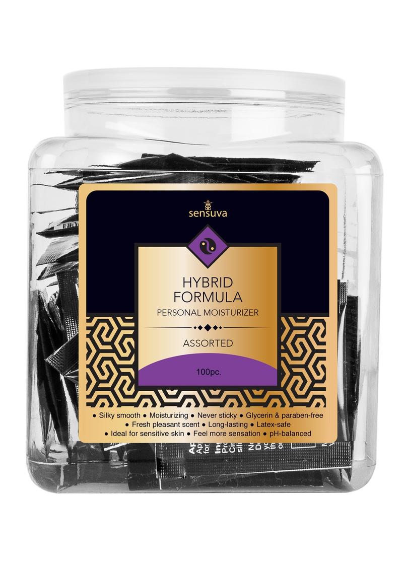 Sensuva Hybrid Personal Moisturizer Assorted Flavored Lubricants Fishbowl