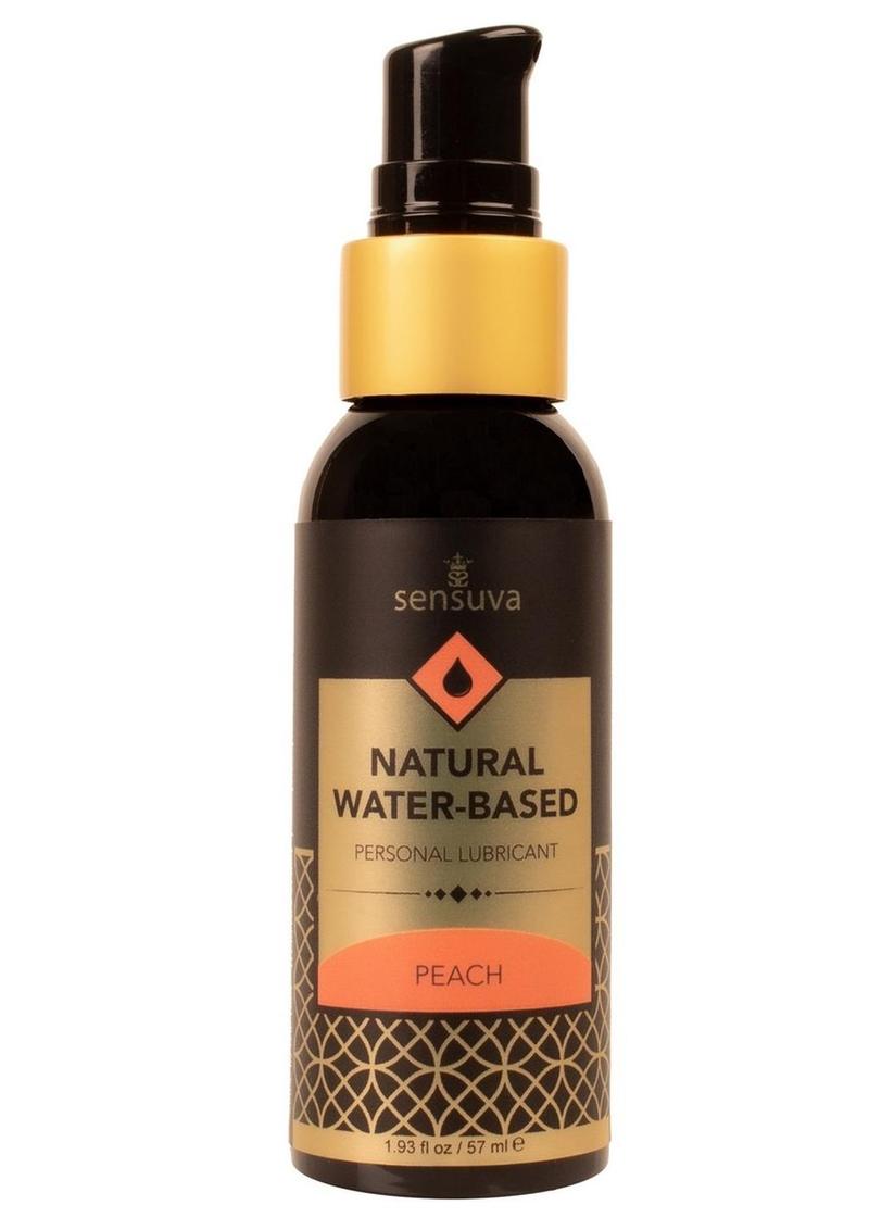 Sensuva Natural Water Based Peach Flavored Lubricant