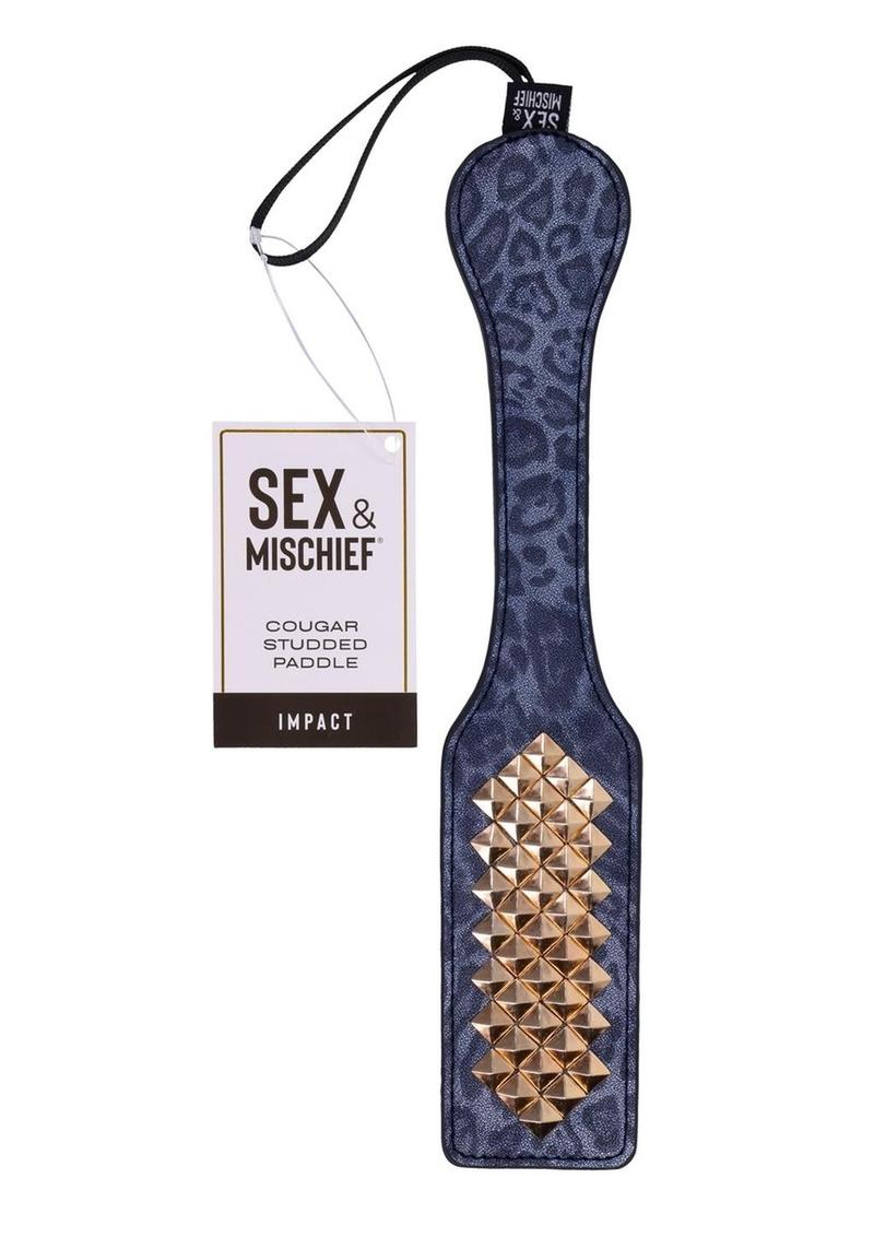 Sex and Mischief Cougar Studded Paddle