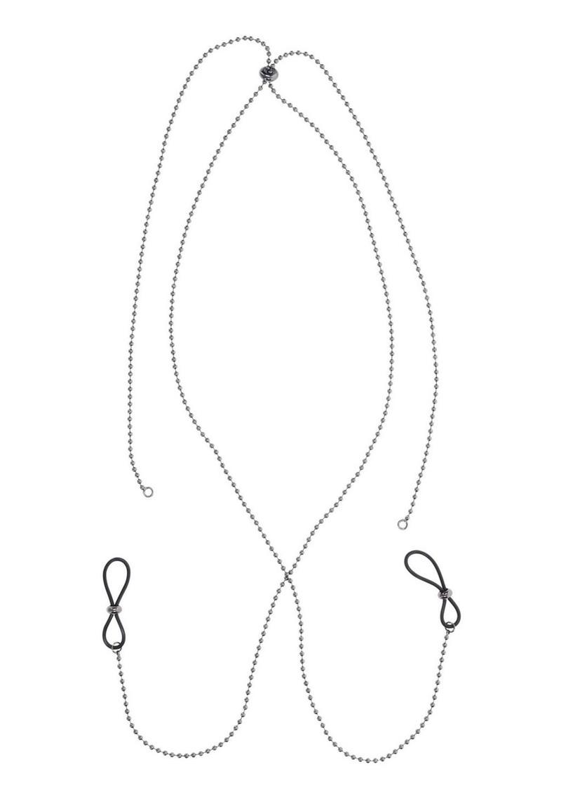 Sex and Mischief Ex's Andamp; Oh's Body Jewelry with Nipple Ties
