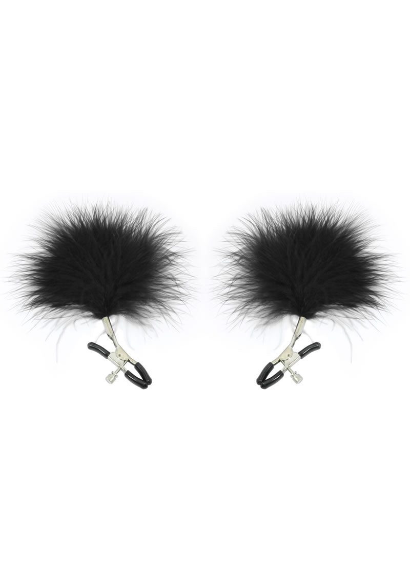 Sex and Mischief Feathered Nipple Clamps