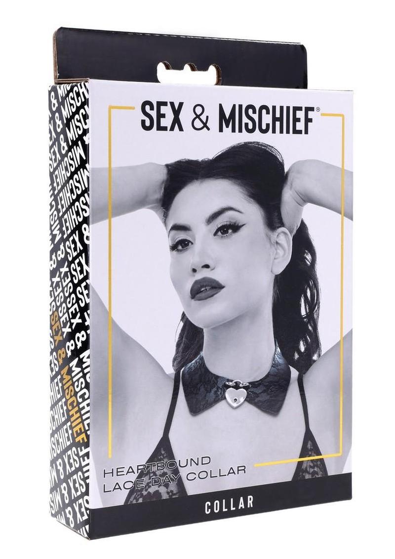 Sex and Mischief Heartbound Lace Day Collar