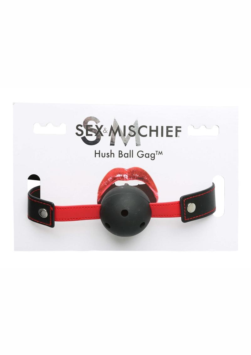 Sex and Mischief Hush Ball Gag Adjustable Strap