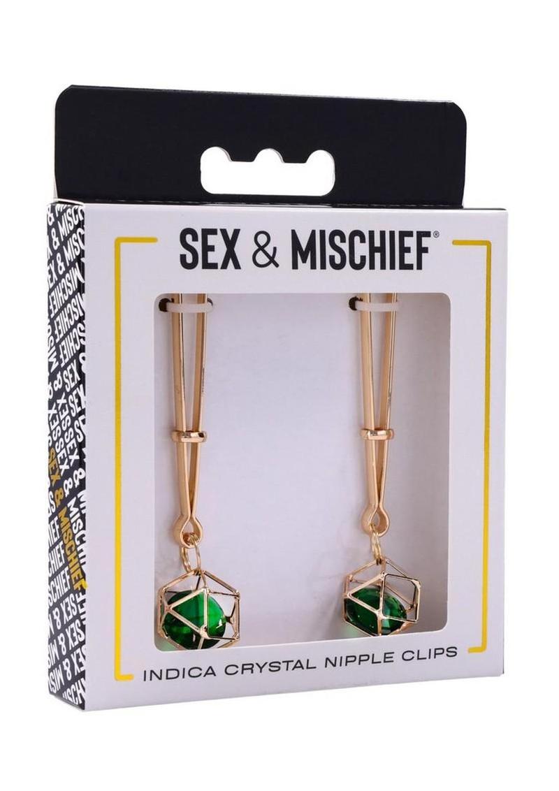 Sex and Mischief Indica Crystal Nipple Clips