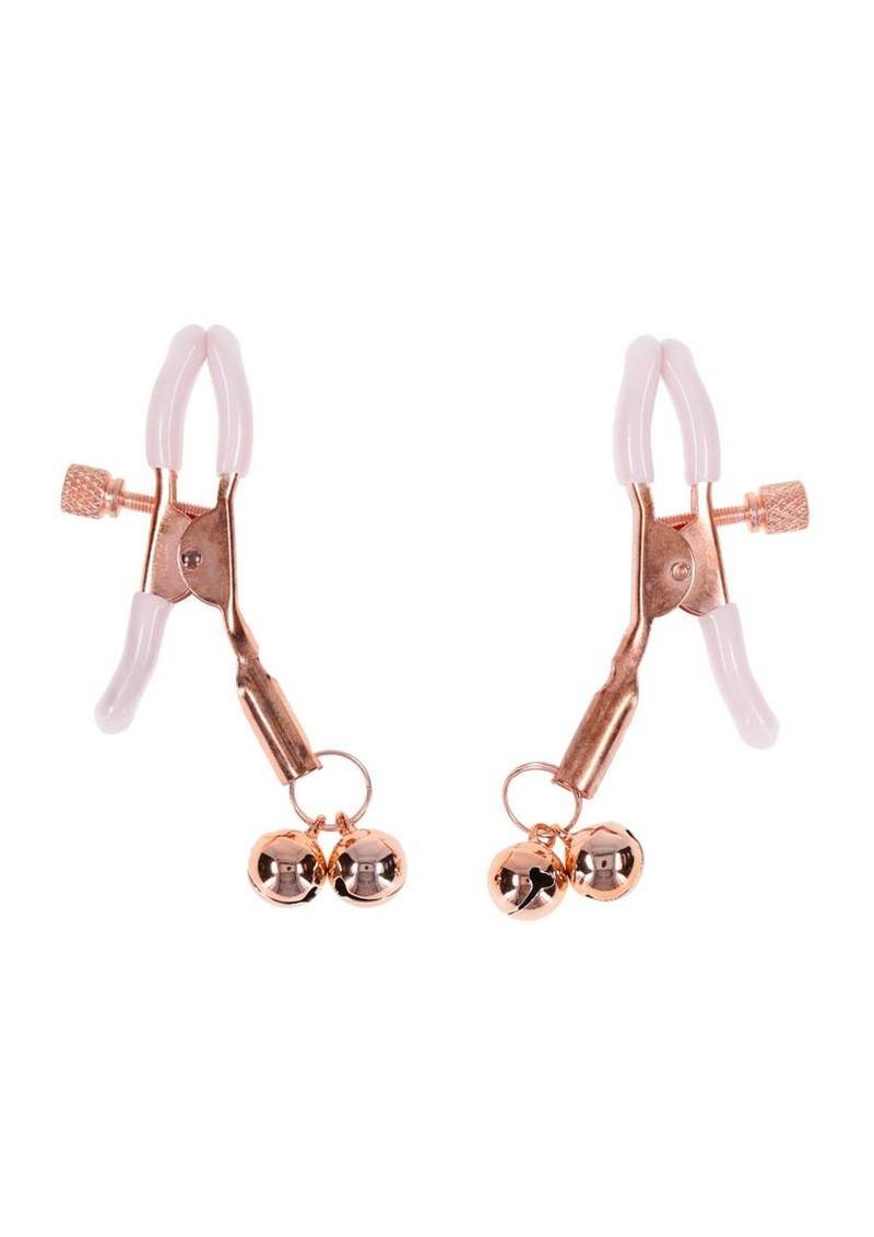 Sex and Mischief Peaches N Creame Bell Nipple Clamps