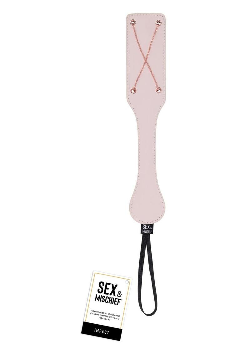 Sex and Mischief Peaches N Creame Chain Impressions Paddle