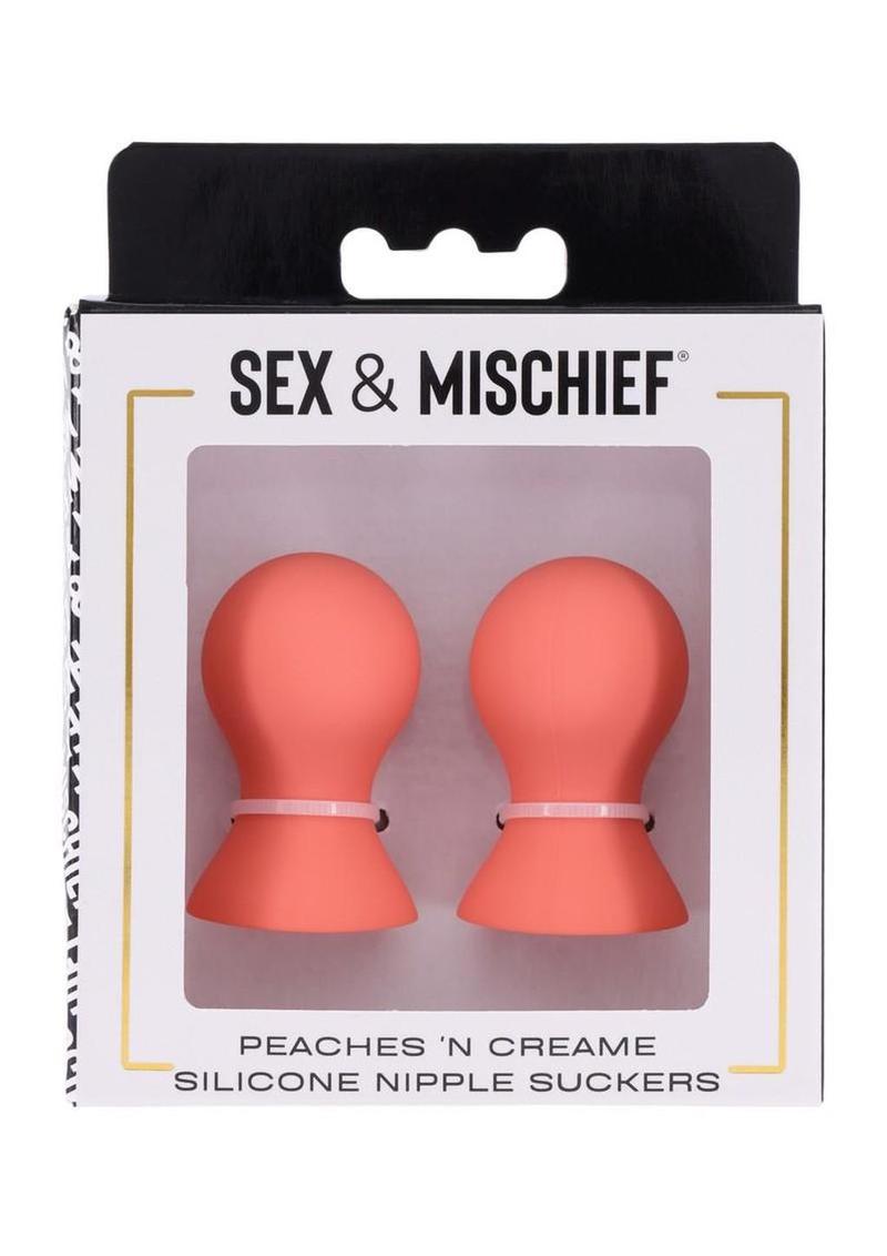 Sex and Mischief Peaches 'N Creame Silicone Nipple Suckers