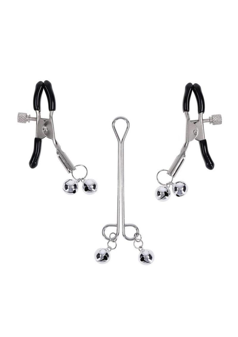 Sex and Mischief Shadow Bell Nipple Clit Jewelry