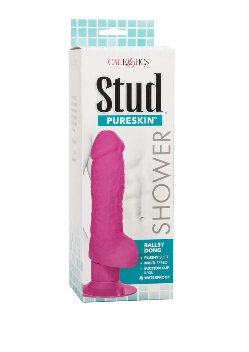 Shower Stud Ballsy Dong Pure Skin Vibrating Dildo Waterproof
