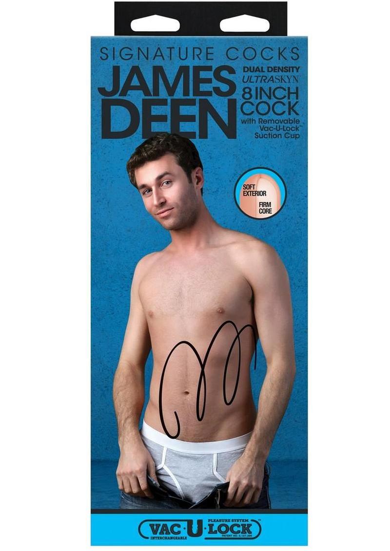Signature Cocks Ultraskyn James Deen Dildo with Removable Suction Cup