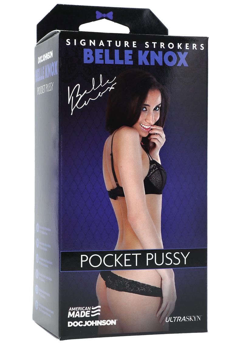 Signature Strokers Belle Knox Fresh Meat Ultraskyn Pocket Masturbator - Pussy