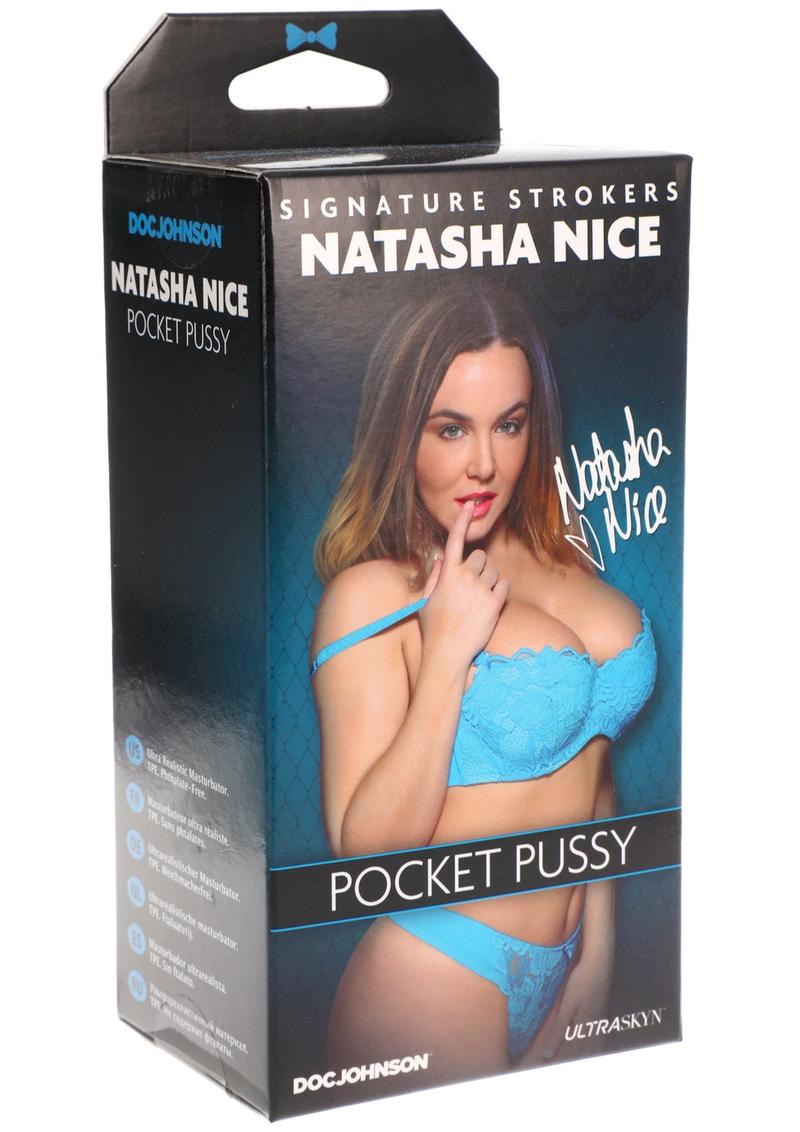 Signature Strokers Natasha Nice Ultraskyn Pocket Masturbator - Pussy