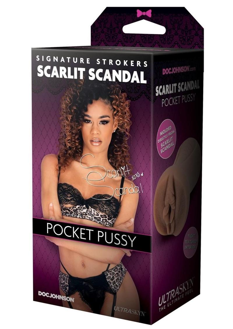 Signature Strokers Scarlet Scandal Ultraskyn Pocket Masturbator - Pussy
