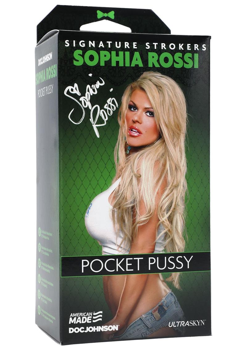 Signature Strokers Sophia Rossi Ultraskyn Pocket Masturbator - Pussy
