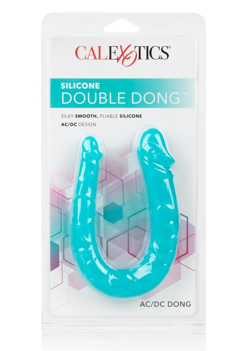 Silicone Double Dong AC/DC Dong Dual Penetration Non Vibrating Silicone Double Dong