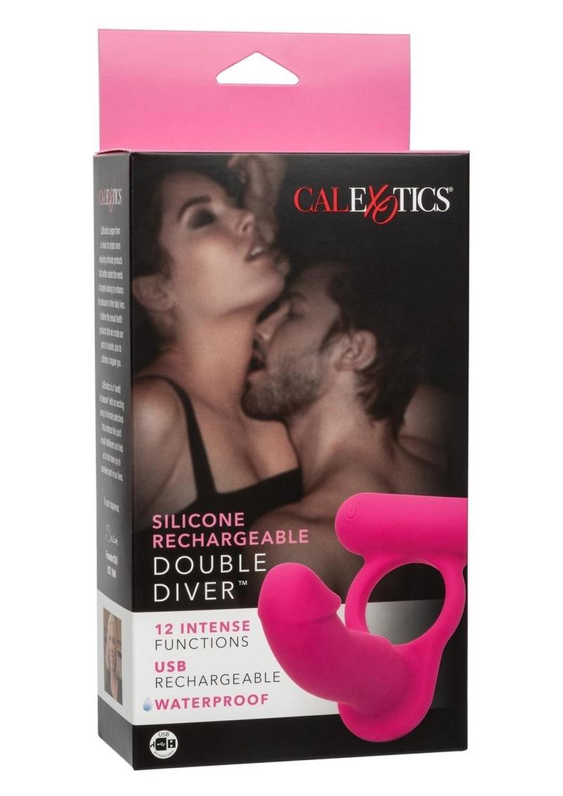 Silicone Rechargeable Double Diver Couples Ring